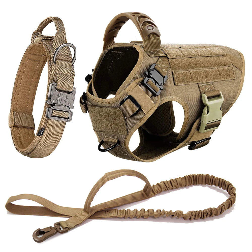 Large Dog Harness And Leash Set For German Shepherds