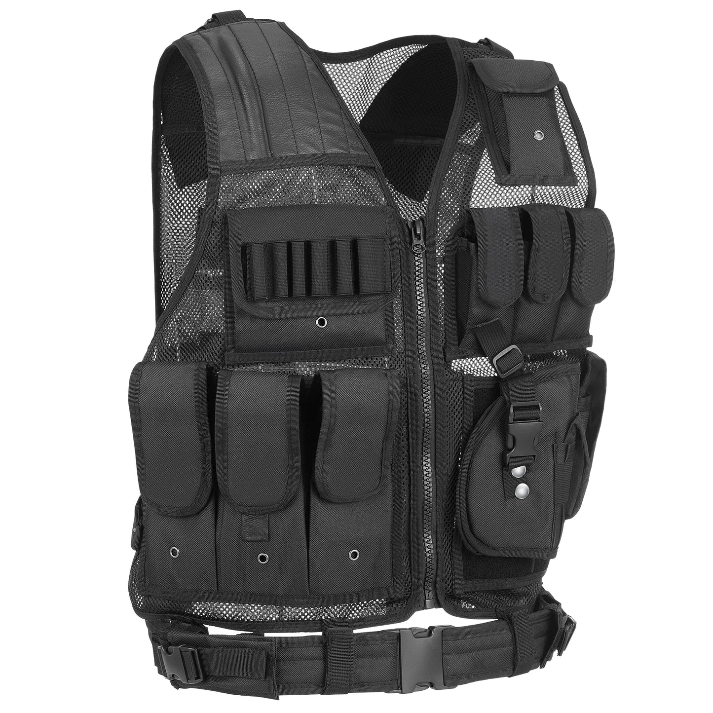 TOMSHOO Tactical Multi-Pocket Combat Vest for Outdoor Activities