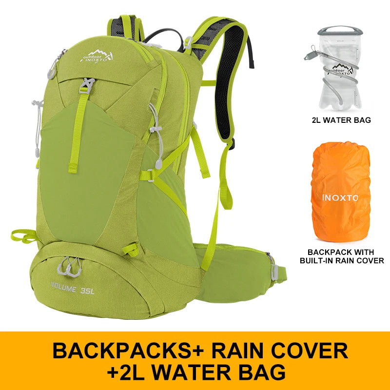 Unisex 35L Mountaineering Backpack Waterproof Hiking Bag