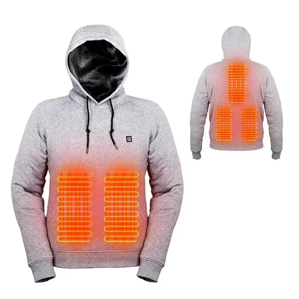 USB Heated Hoodie for Men and Women with 3 Heat Levels