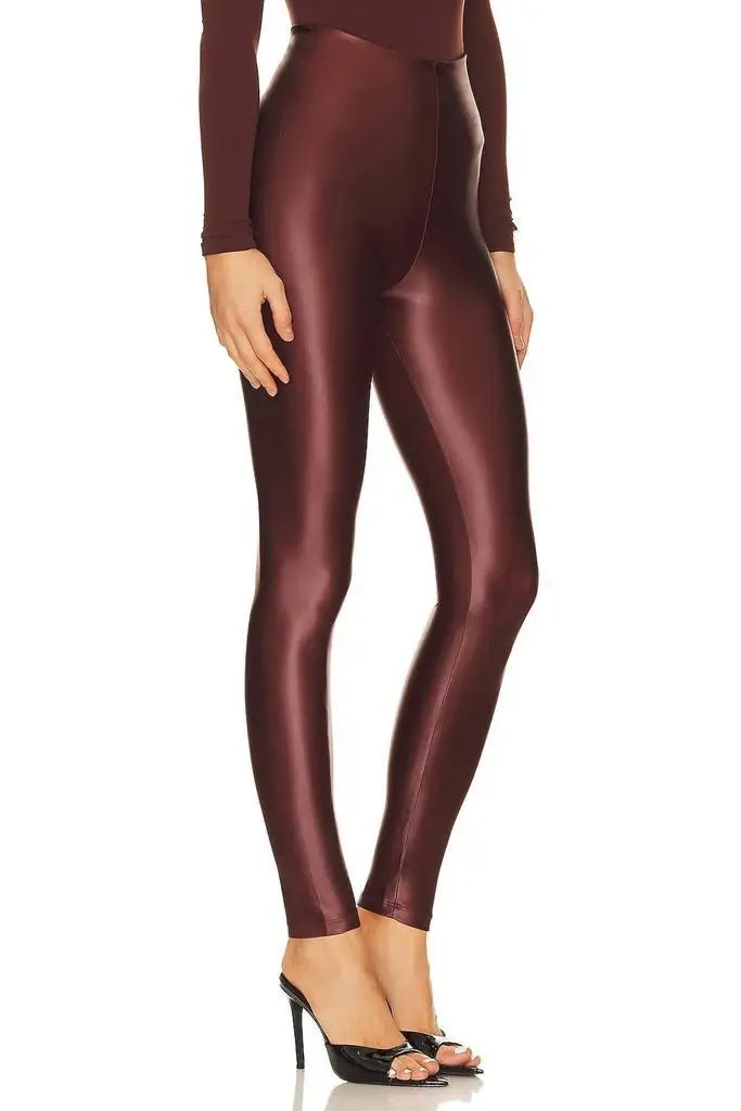 Commando Matte Metallic Legging In Copper